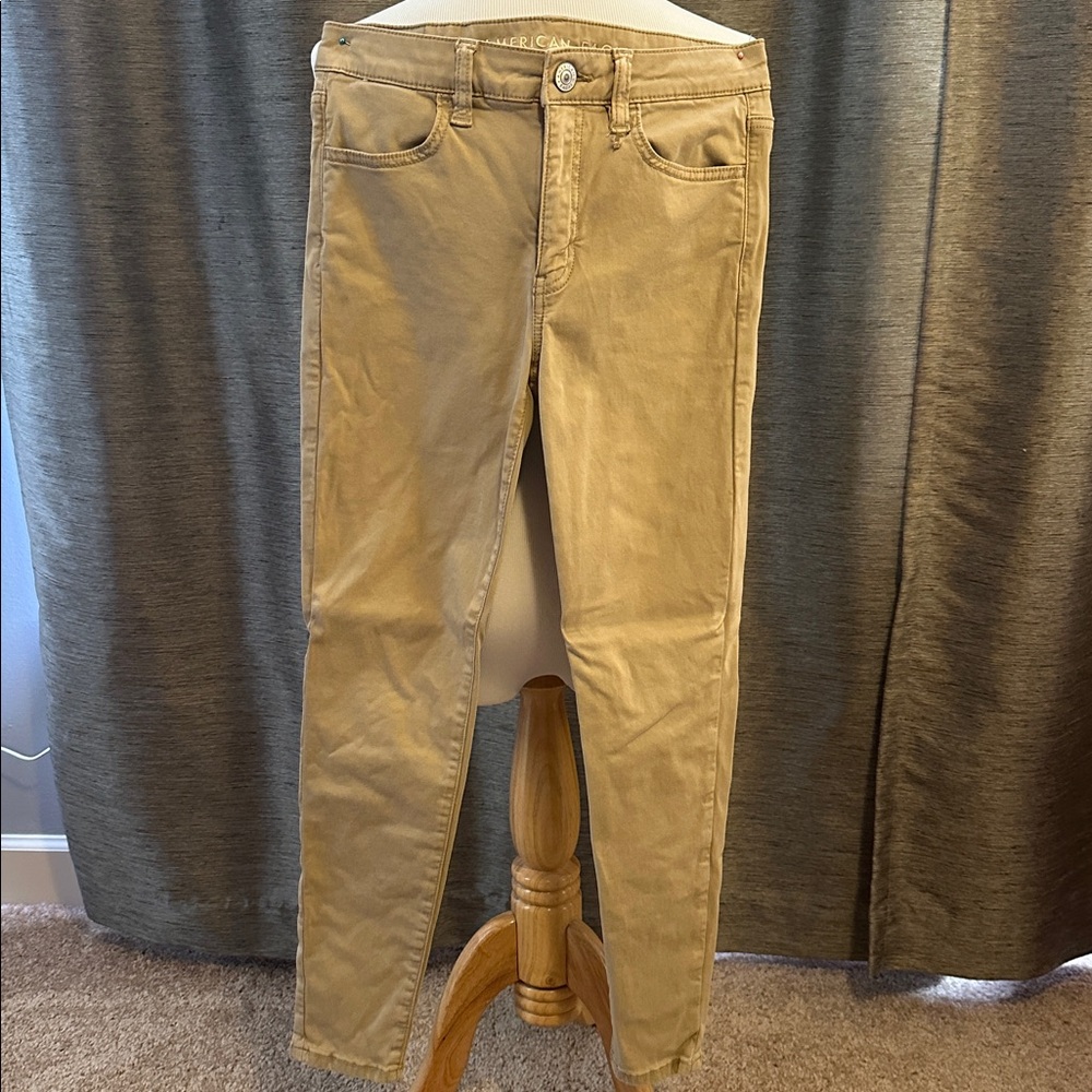 American Eagle Outfitters Tan Skinny Pants